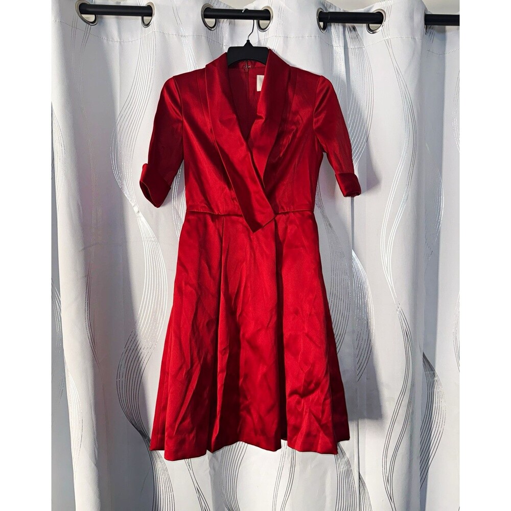 Cal Meets Glam Red Satin  Dress size 0